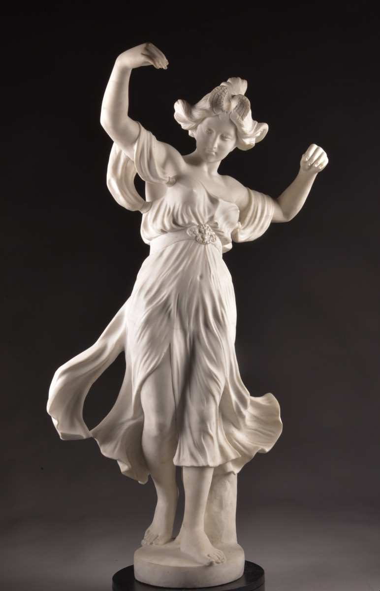 Marble Sculpture Of A Dancing Girl, Attributed To Raoul François Larche (1860-1912)