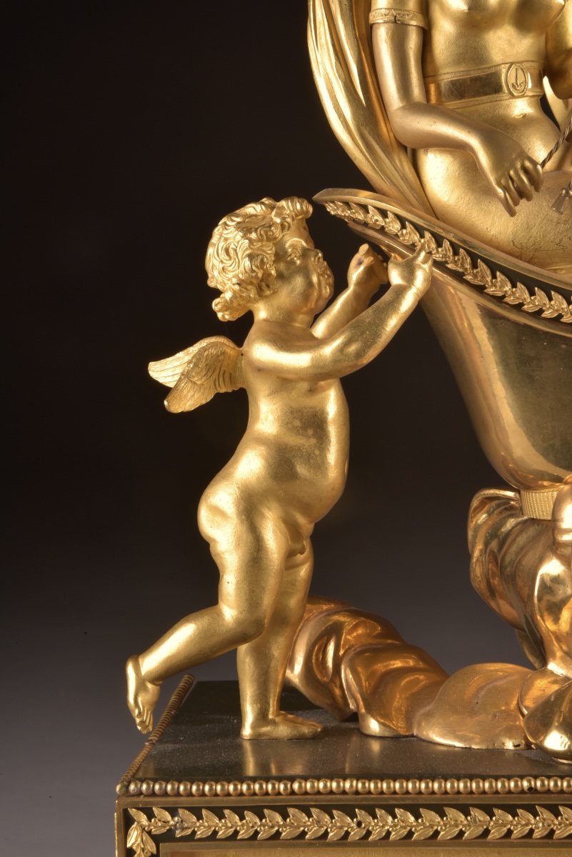 Exceptional "venus" Carriage Clock From The Empire Period, Signed By Deverberie & Co.,-photo-4