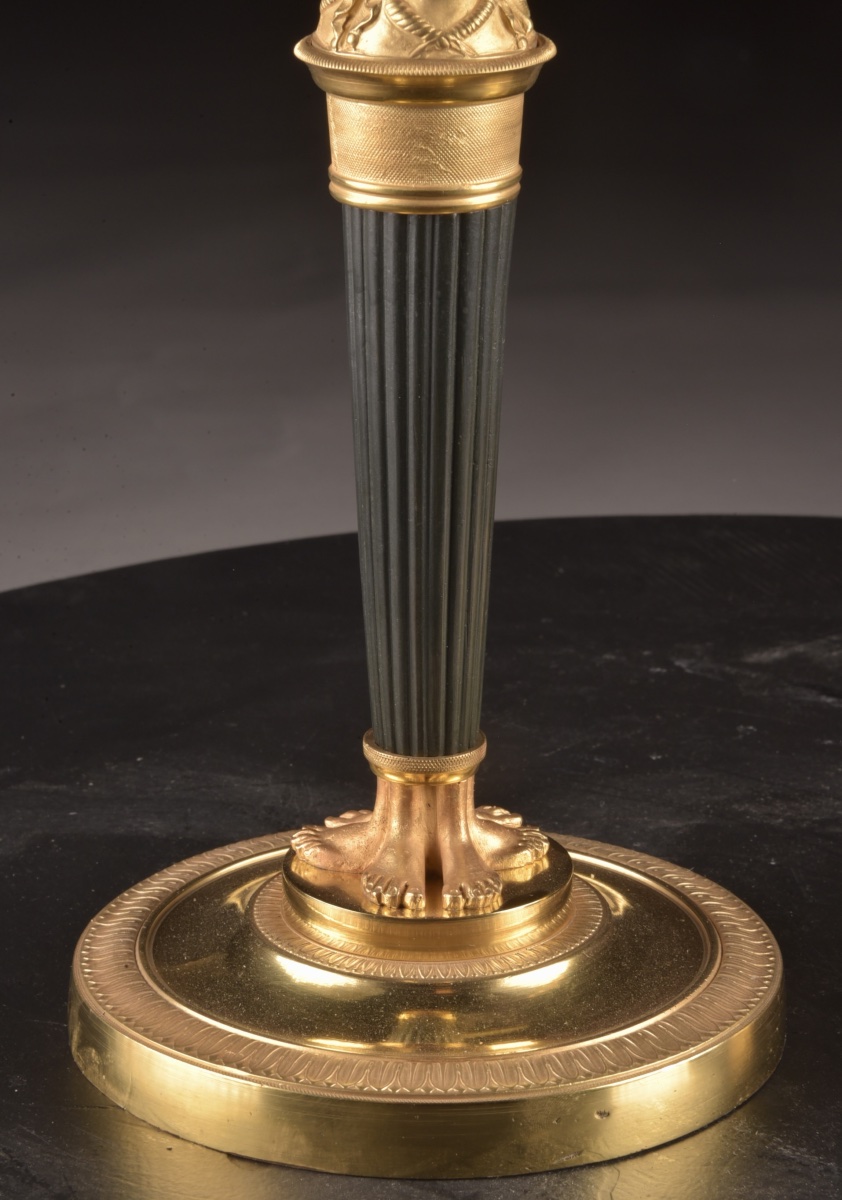 Paire de flambeaux Empire « Retour d’Égypte », attribuée à Claude Galle, vers 1805-photo-3