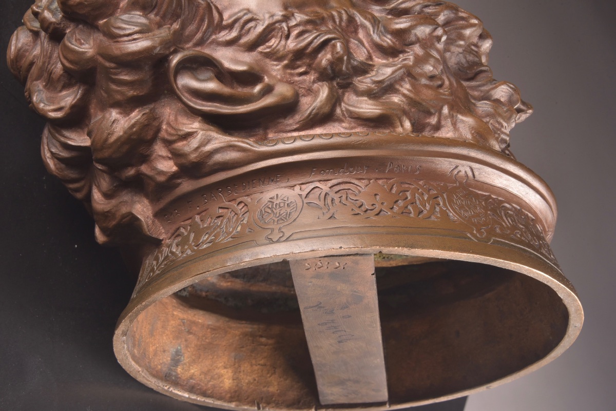 Antonin Mercié – David Vainqueur – Grand Bronze Barbedienne, Paris, 73 cm-photo-8