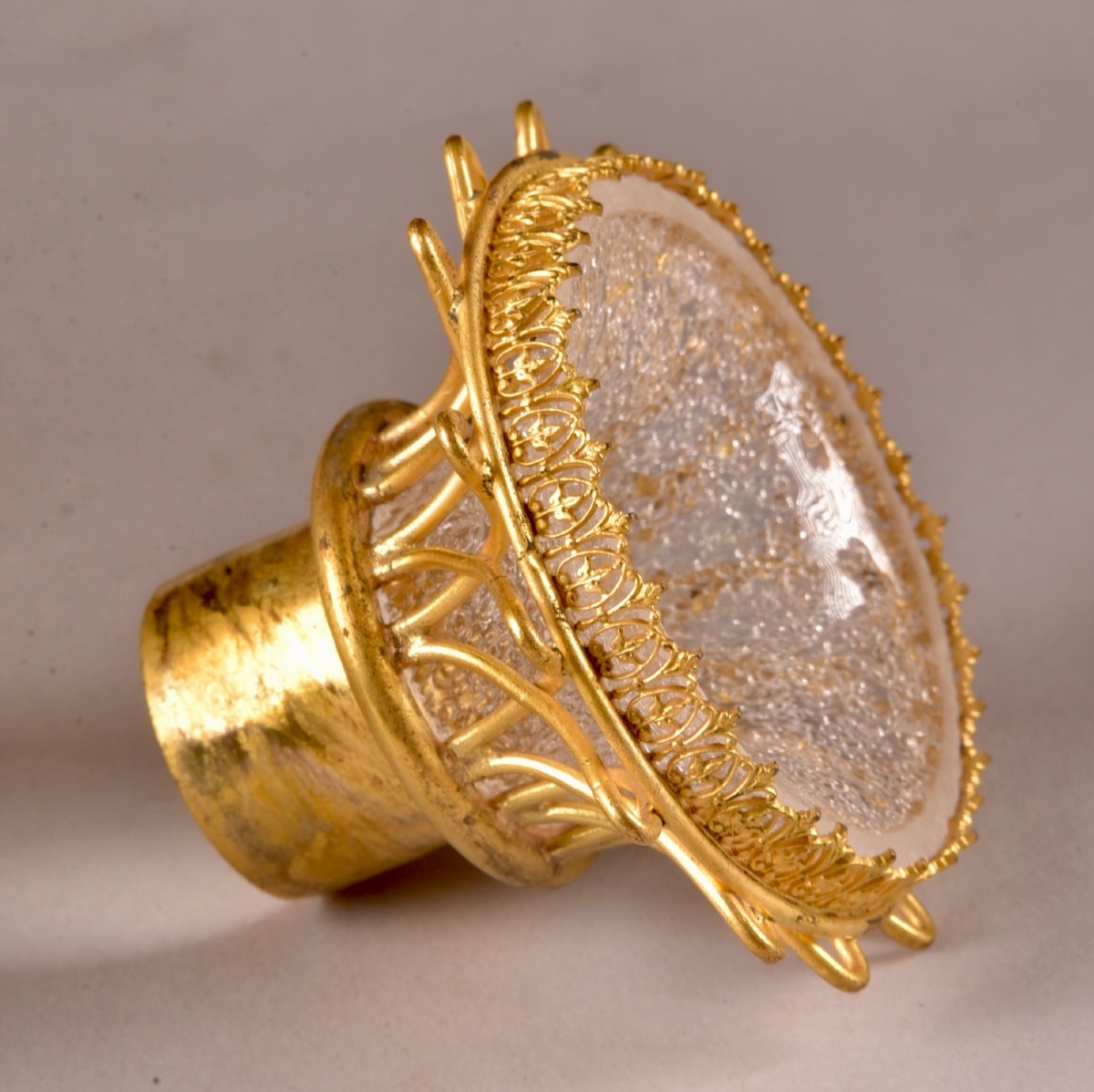 Grande Paire de Candélabres Napoléon III à Six Lumières en Bronze Doré et Marbre Rouge -photo-2