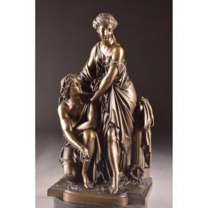 Auguste Aizelin (1821-1902) - Couple Of Shepherds