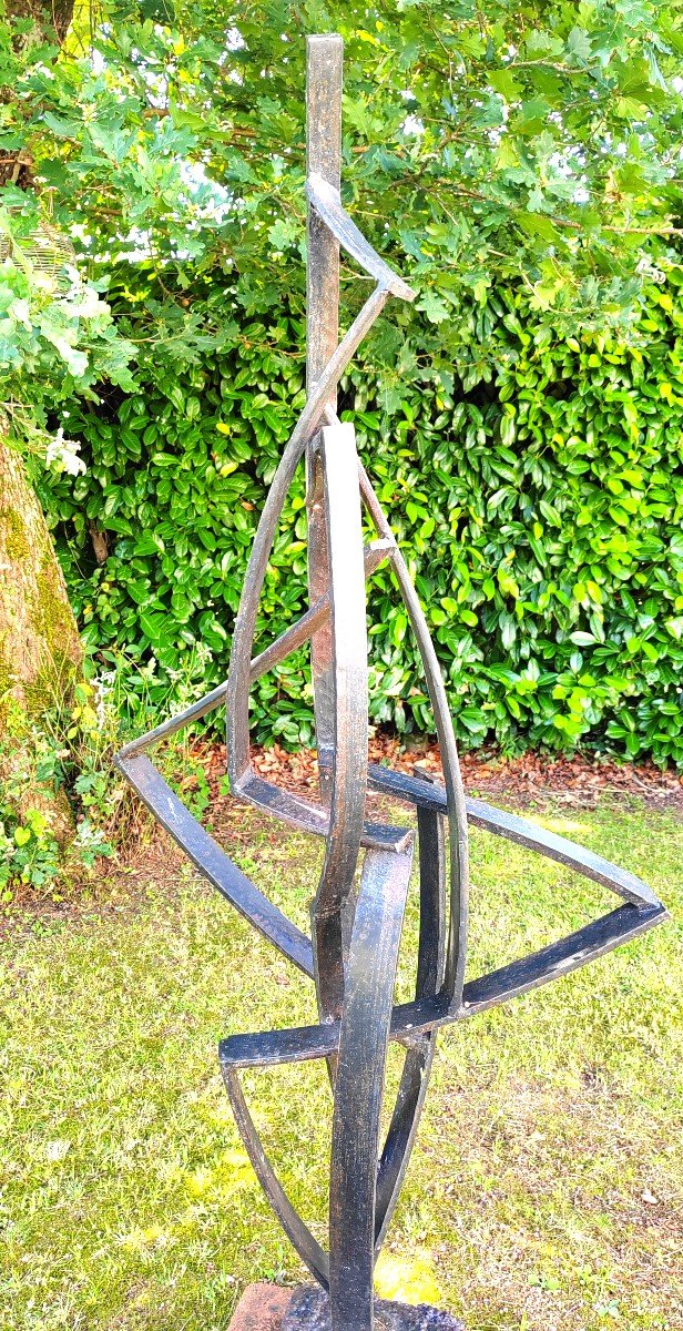 Large Sculpture By Jean Gilles (1925-2014) Doubs Besançon-photo-2