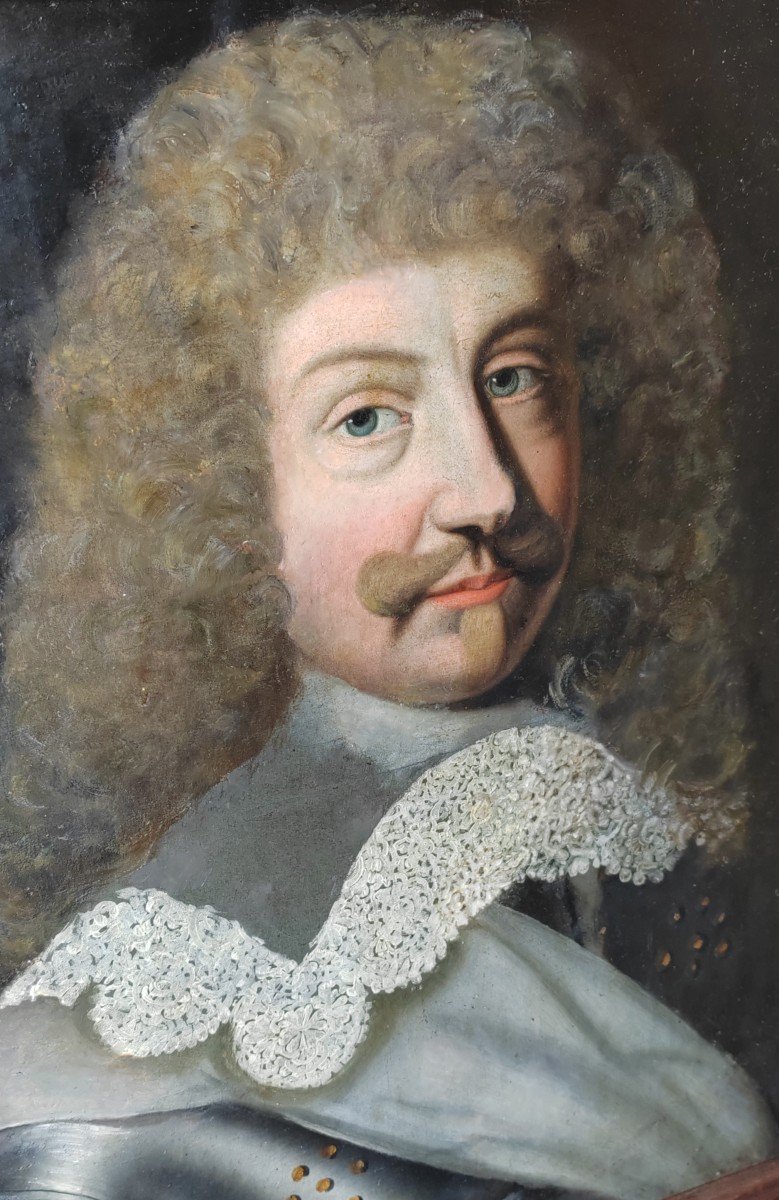 Portrait De Louis De Bourbon Comte De Soissons Fin 17 ème -photo-2