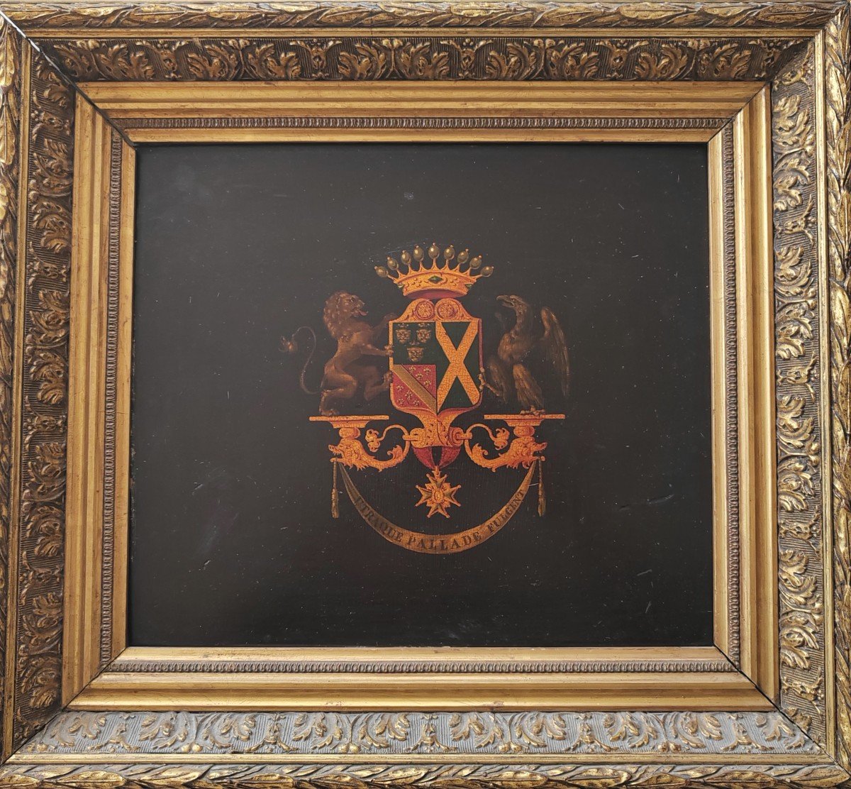 Antoine Margry (1793-1859) Coat Of Arms Guillet De Moidière Guillon De La Chaux
