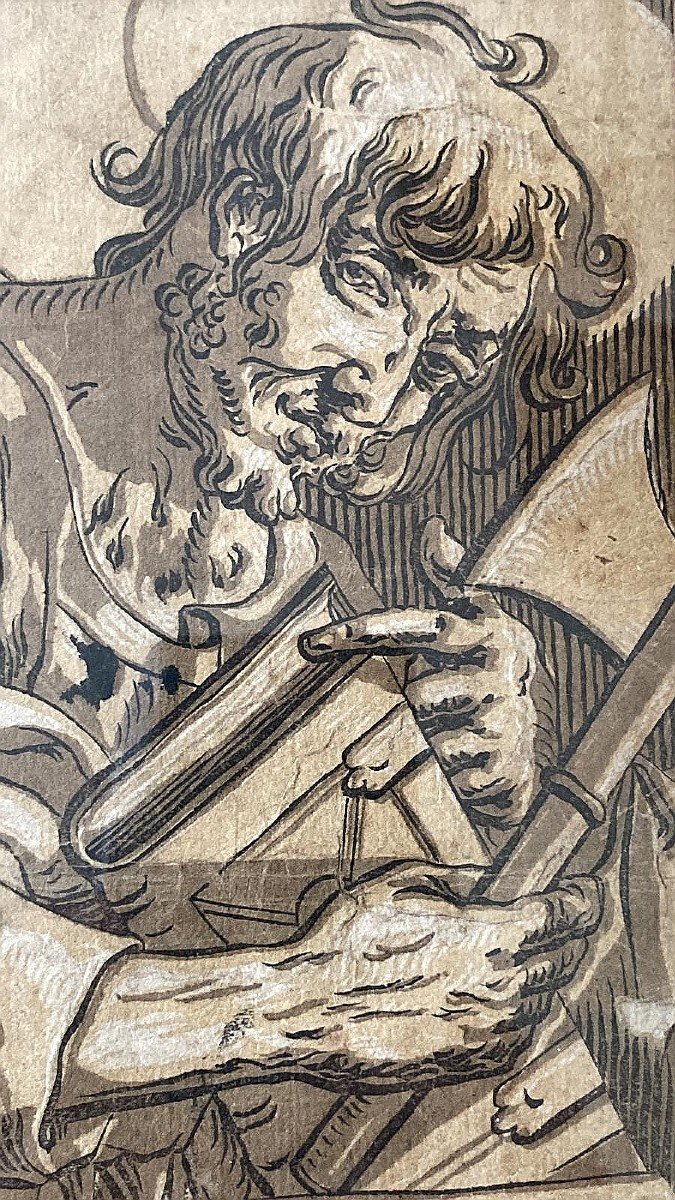 L' apôtre Matthias vers 1625 Georges Lallemant Gravé par Ludwig Businck-photo-3