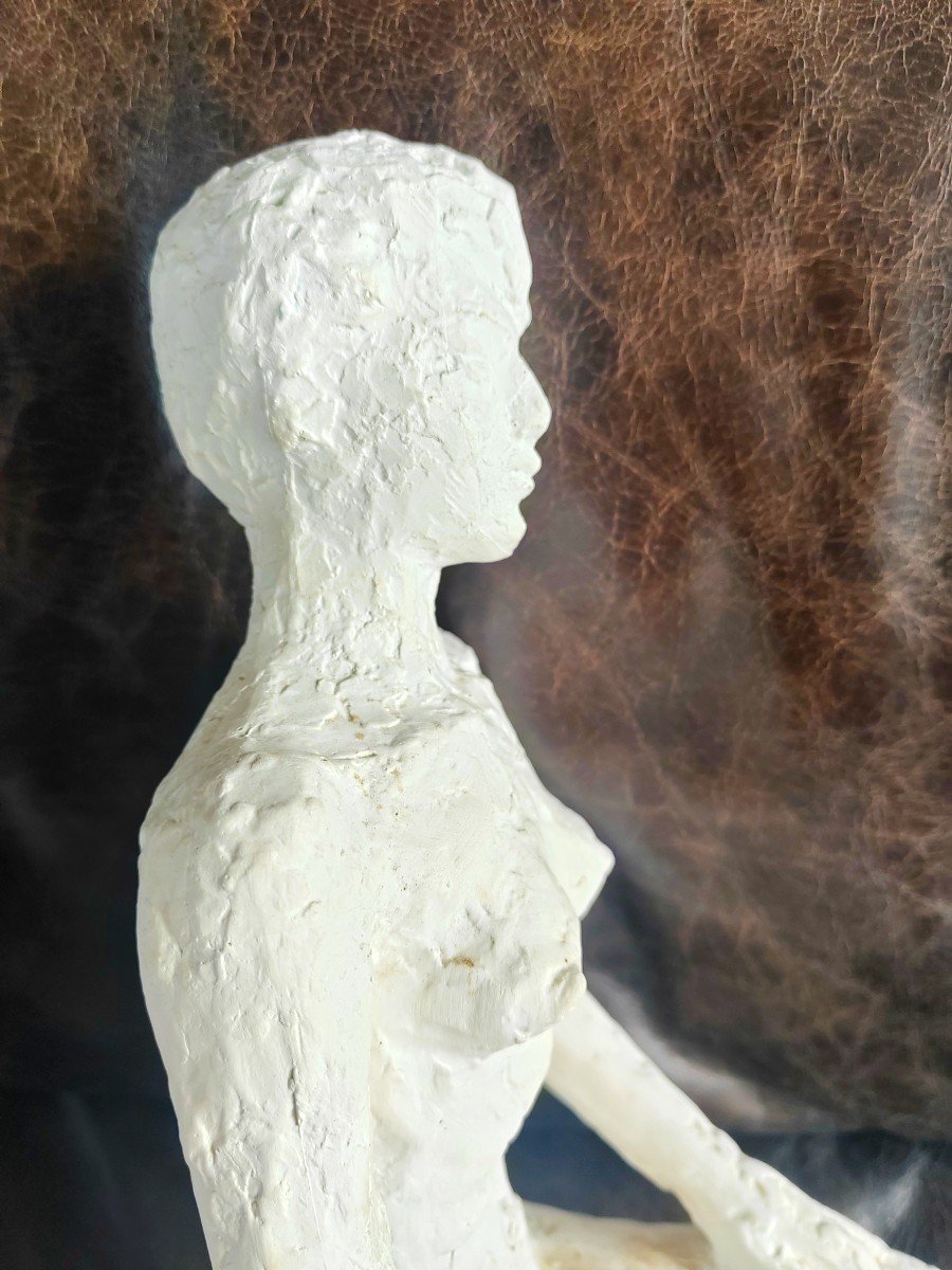 Hubert Yencesse (1900-1987) Sculpture Plâtre d'Atelier Femme Nue-photo-5