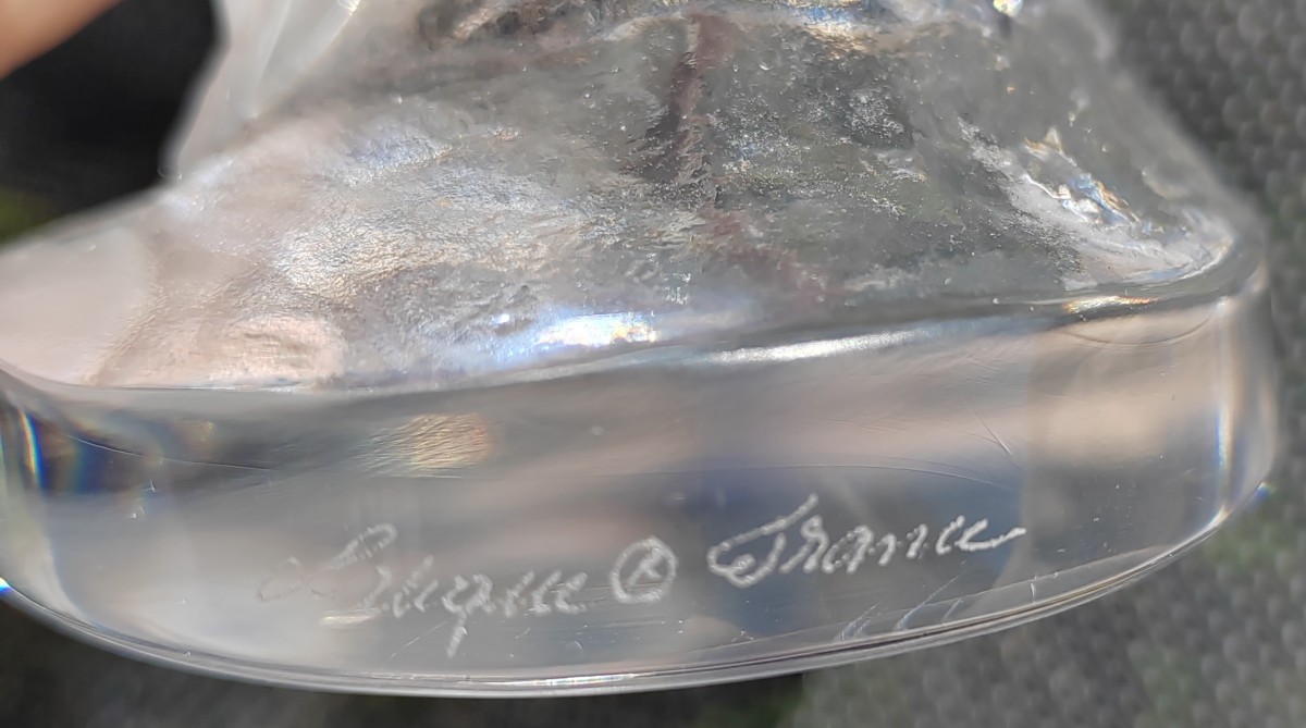 Sculpture En Verre Femme Nue Lalique France 24cm-photo-3