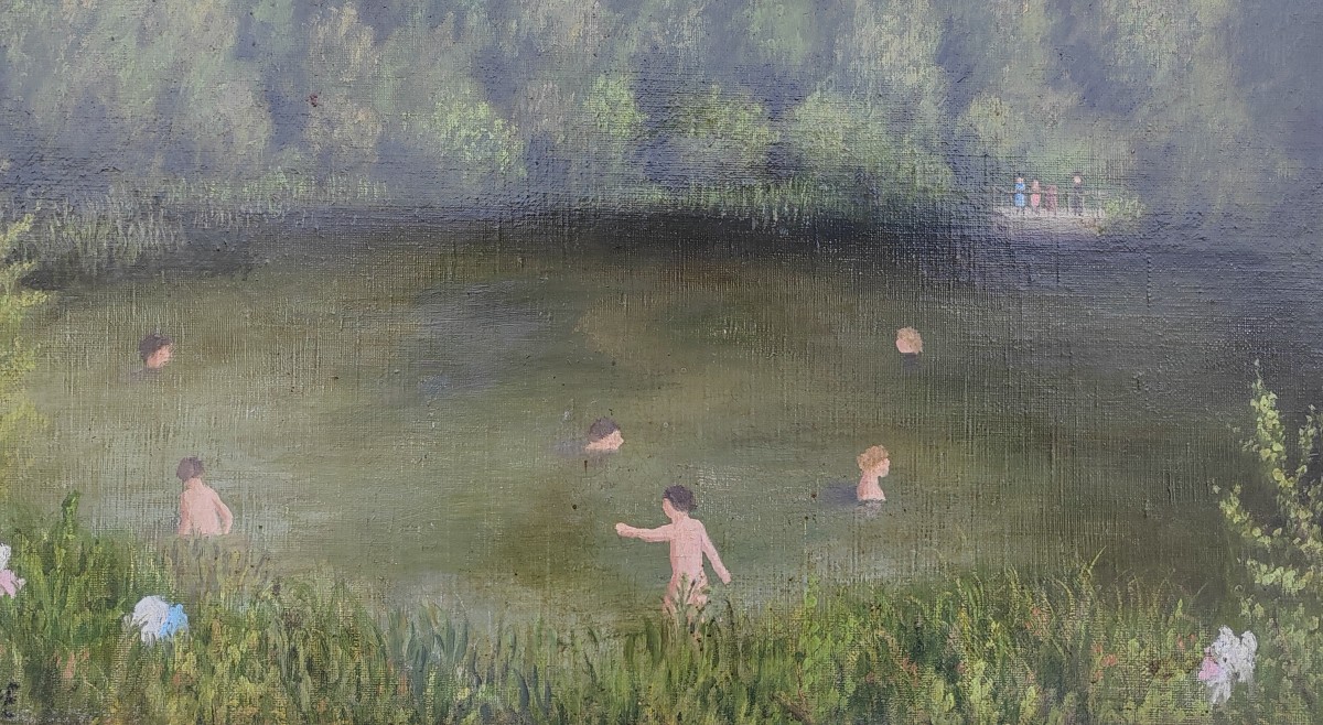 Léon Gozare Swimming In The Pond -photo-4