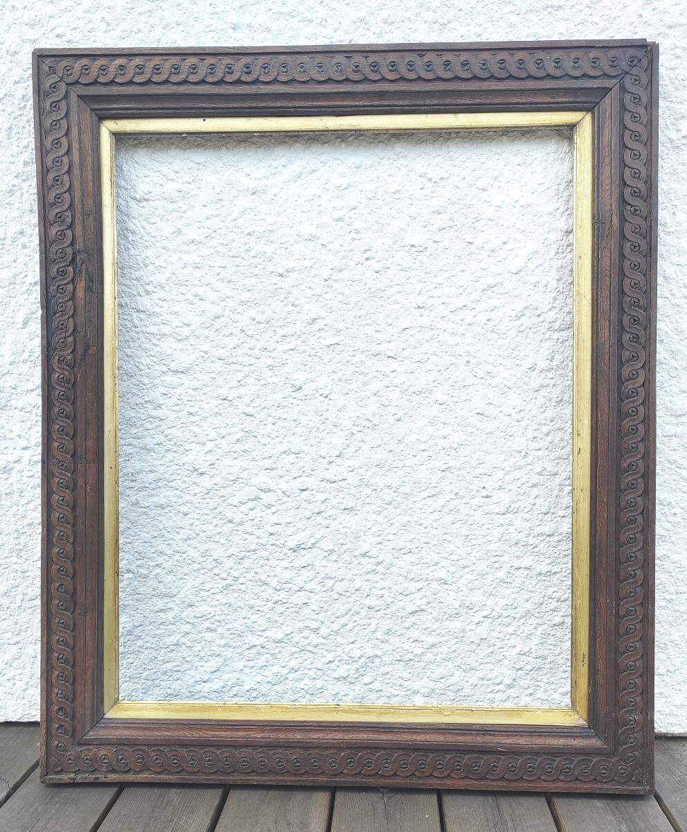 Louis XV Wooden Frame 81x65 Format 25f Dated 1724-photo-2