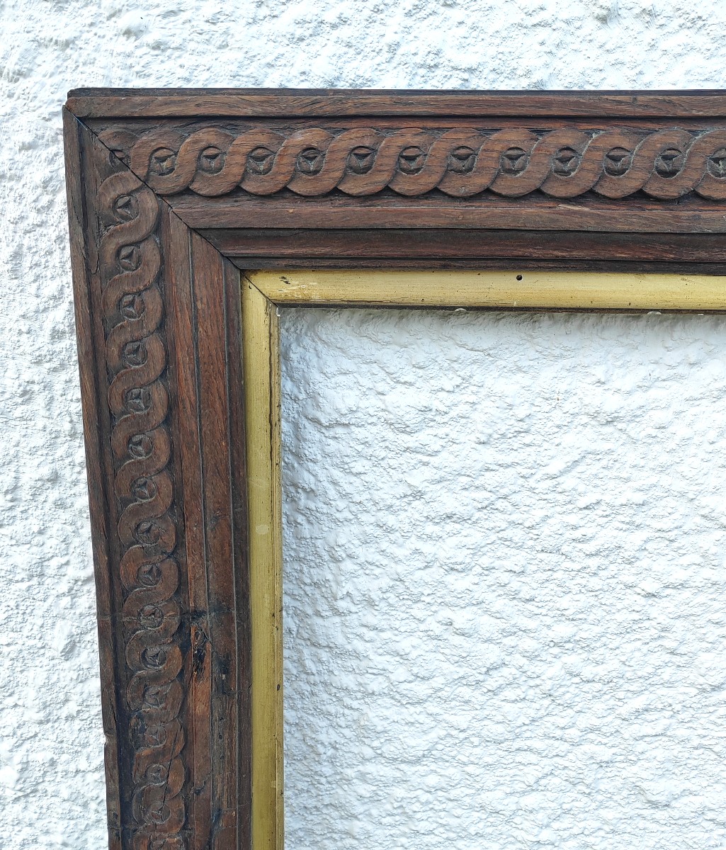 Louis XV Wooden Frame 81x65 Format 25f Dated 1724