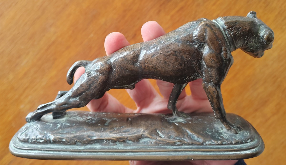 Emmanuel Fremiet bronze animalier chien -photo-2
