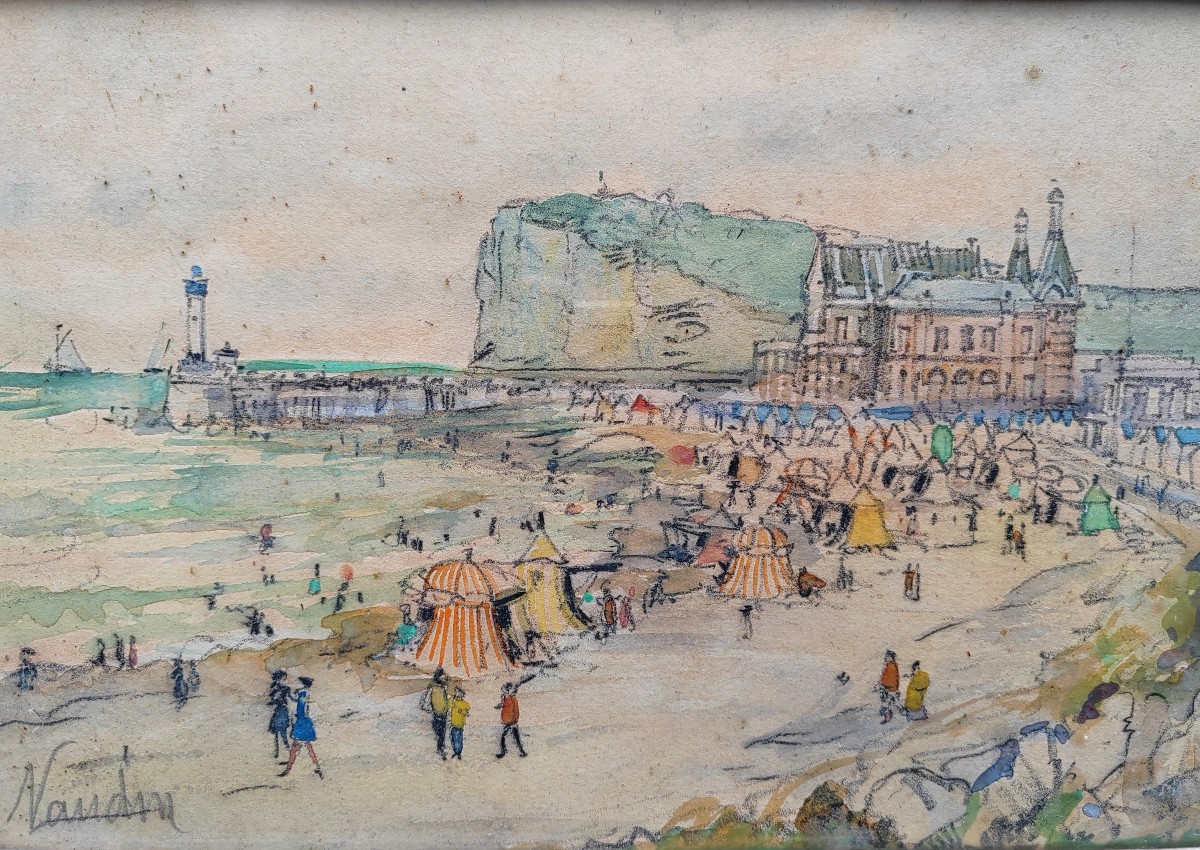 Le Tréport l'ancien casino la plage Franck Will