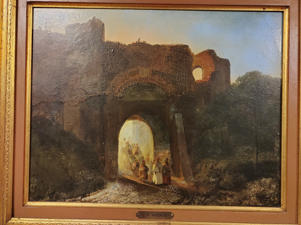 Lodewijk Hendrick ARENDS (1817-1873) effet de lumière en Orient -photo-2