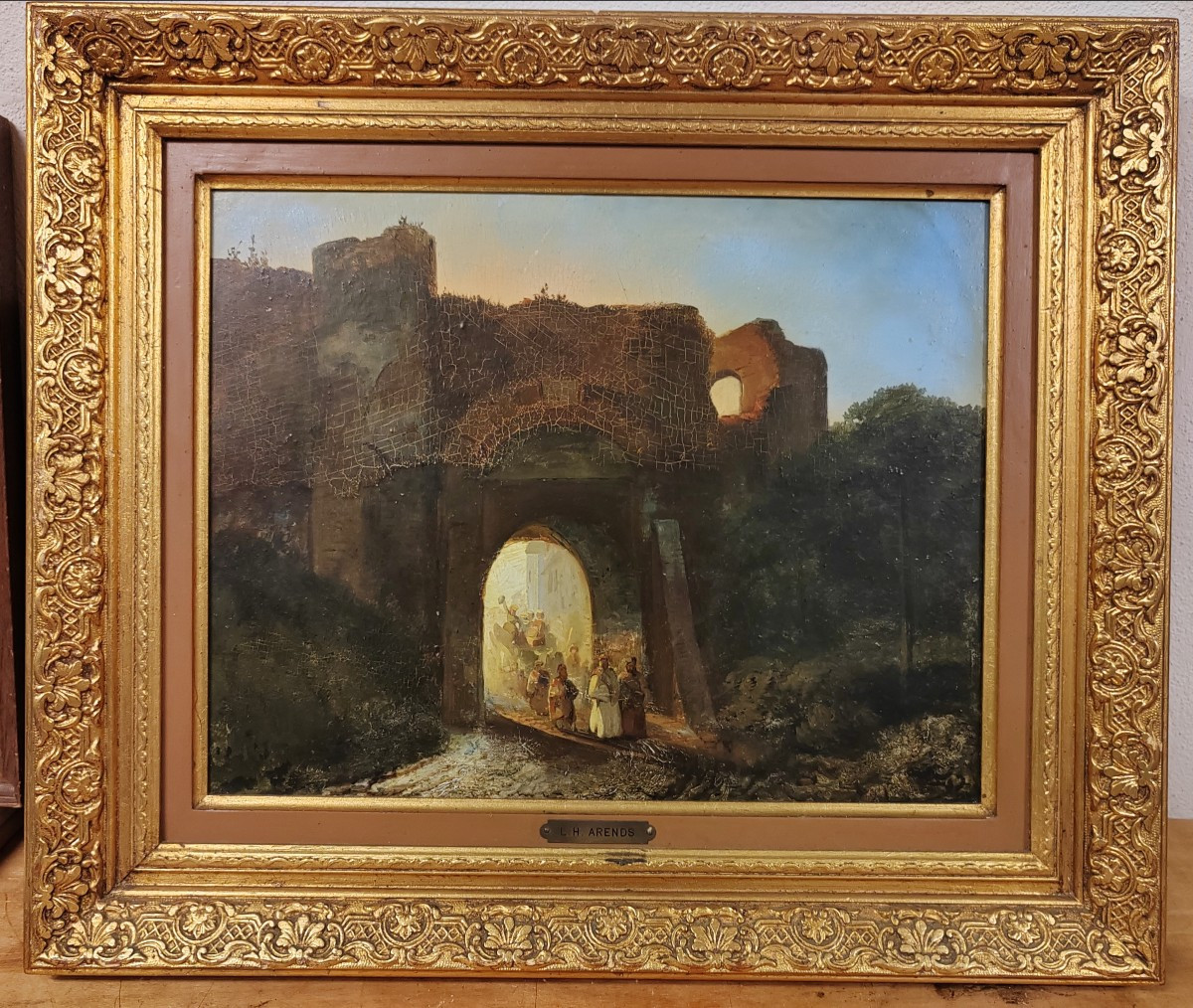 Lodewijk Hendrick ARENDS (1817-1873) effet de lumière en Orient 