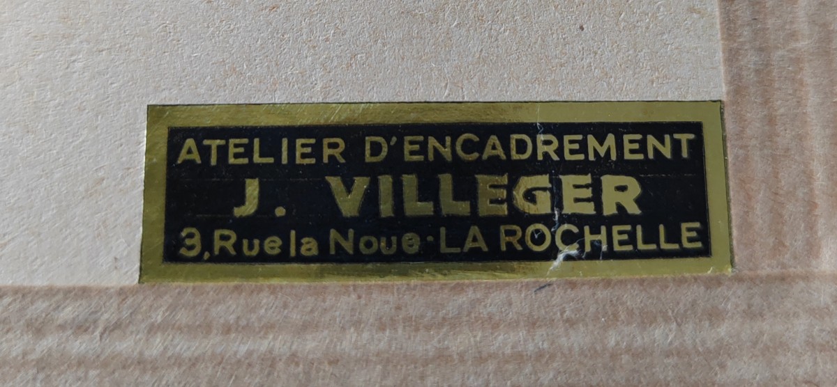 La sortie de la messe Madeleine Luka gouache La Rochelle-photo-2