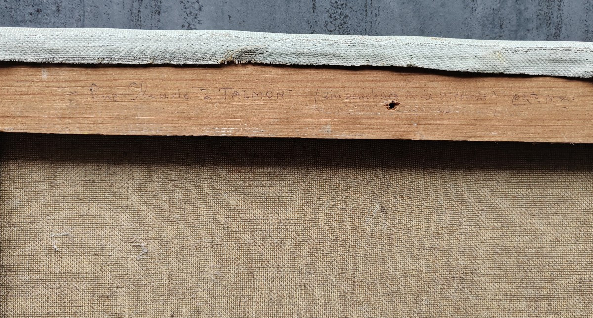 Marc Chailloux (1902-1971) rue fleurie à Talmont sur Gironde-photo-2