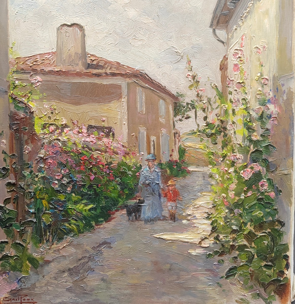 Marc Chailloux (1902-1971) rue fleurie à Talmont sur Gironde