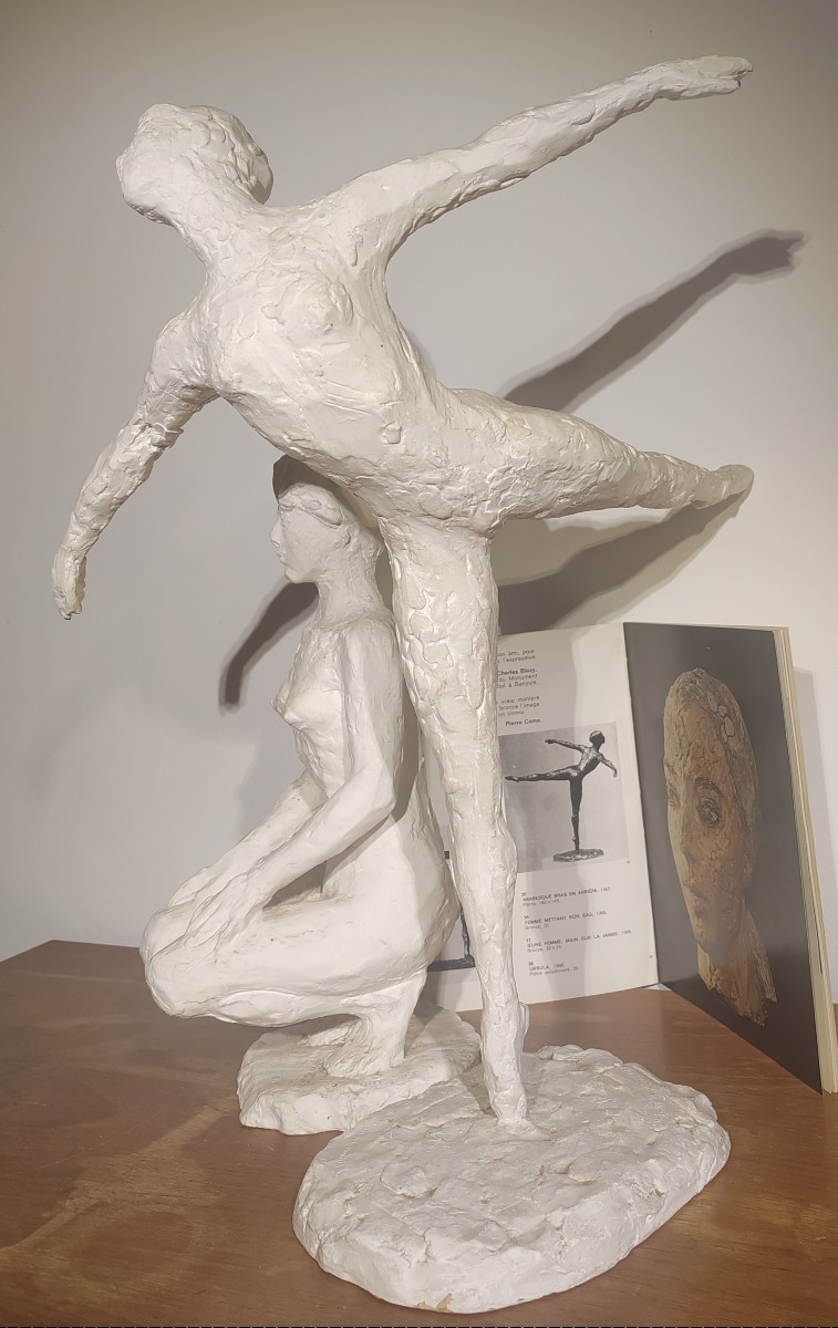 Hubert Yencesse (1900-1987) sculptures en plâtre danseuse Nicole Amigues -photo-2