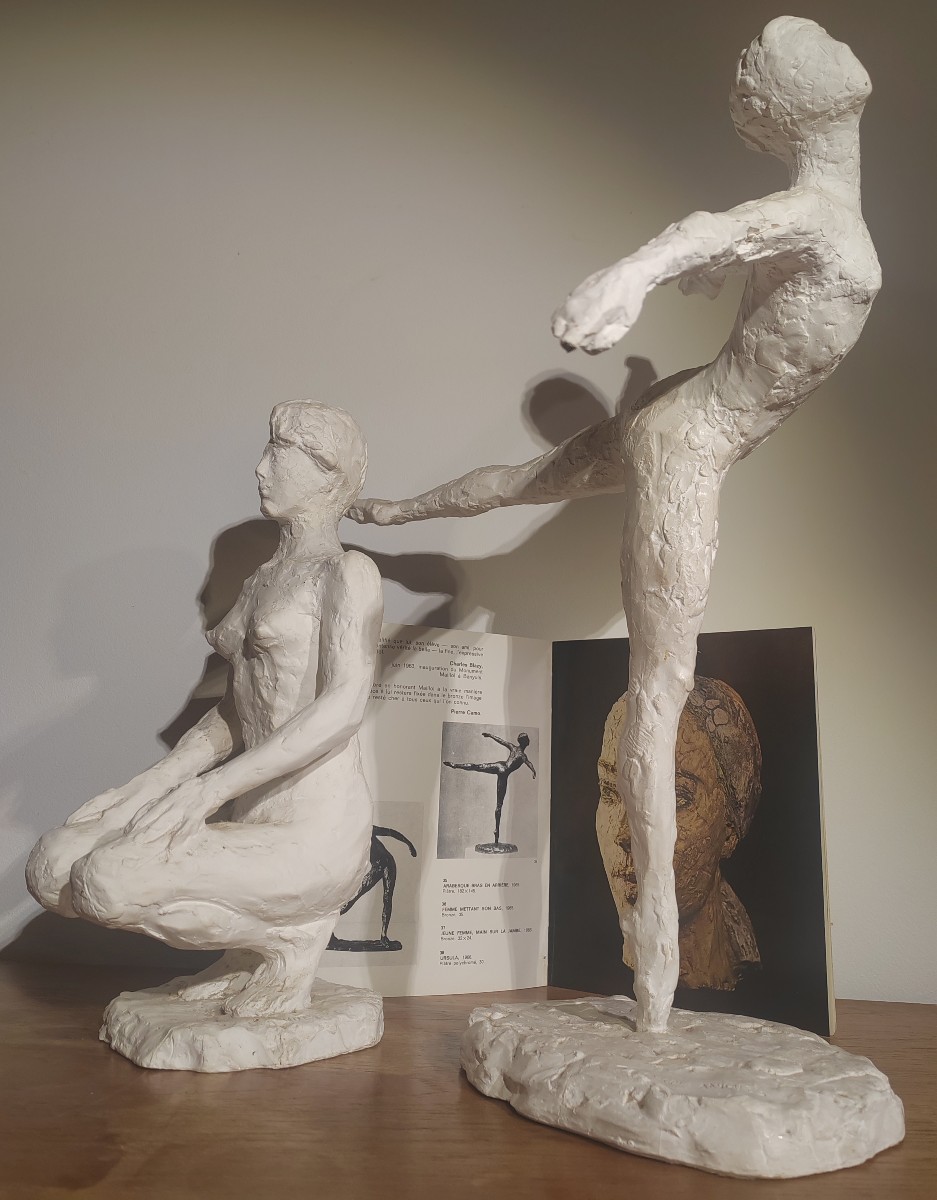 Hubert Yencesse (1900-1987) sculptures en plâtre danseuse Nicole Amigues -photo-3