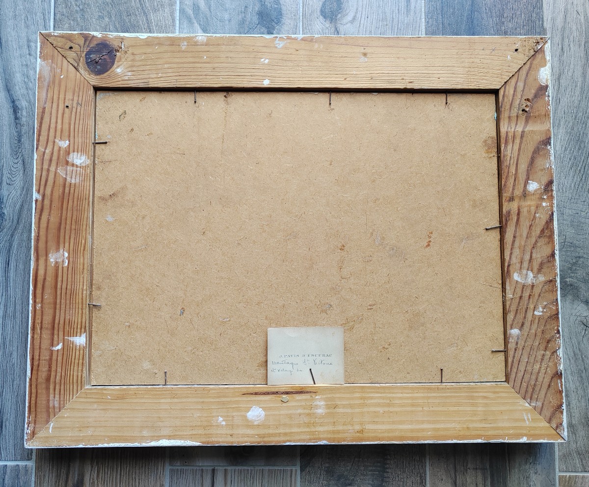 Pavis D'Escurac la montagne Sainte Victoire étiquette d'exposition -photo-1