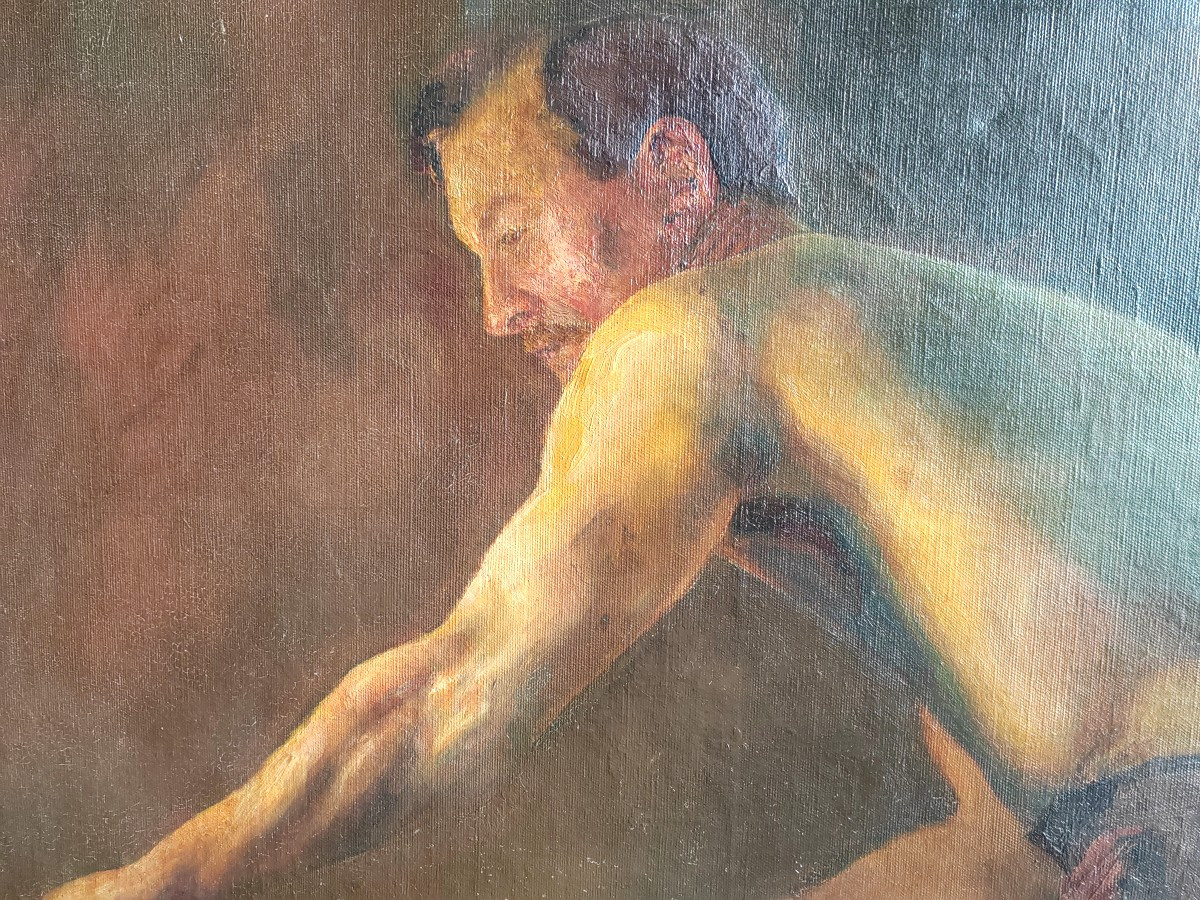 Grand nu d'homme 1900 -1920 le boulanger -photo-2