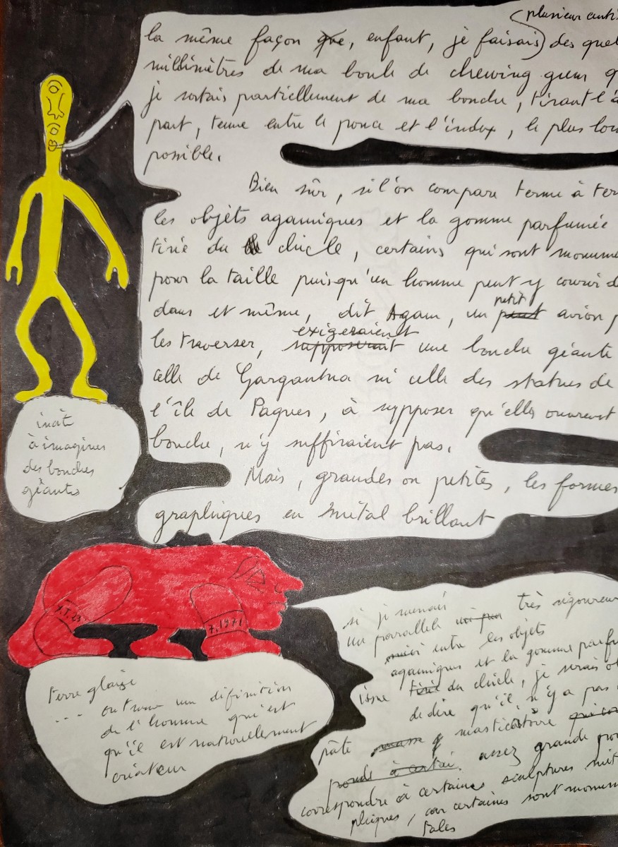 Paire de dessins Yvon Taillandier figuration libre-photo-2