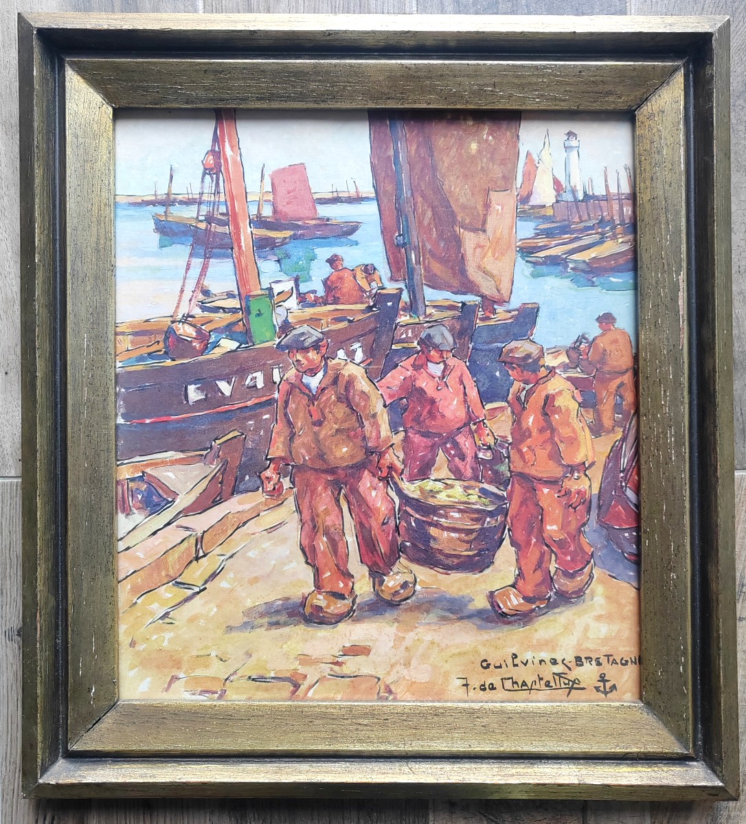 Jacques de Chastellux (1894-1957) Retour de pêche au Guilvinec 