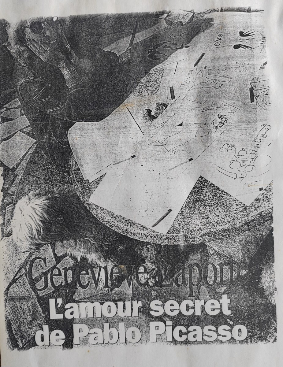 Pablo Picasso (1883-1971) Etching Geneviève At The Waterfall-photo-1