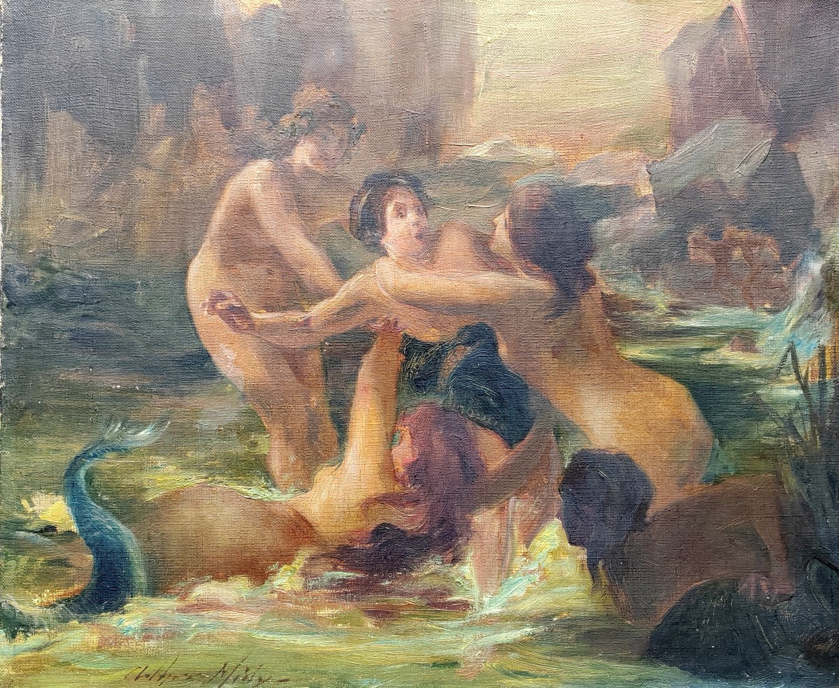 Arthur Midy combat de naïades