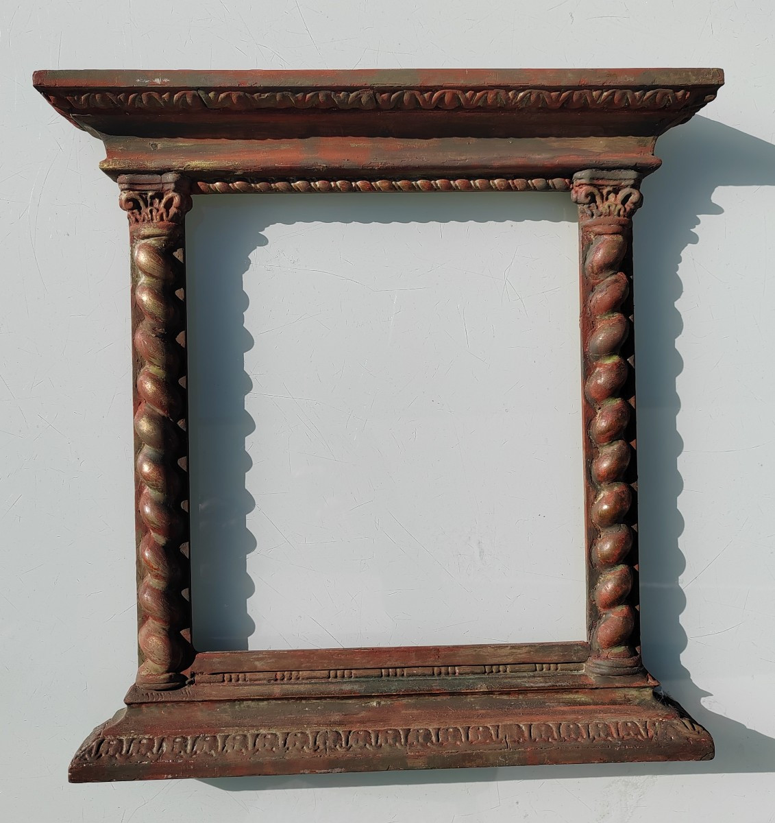 Symbolist Wooden Frame, 19th Century, 29x26 Cm Rebate