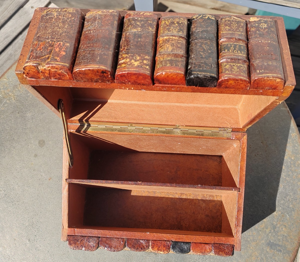 Boîte Ancienne cachette à livres -photo-3