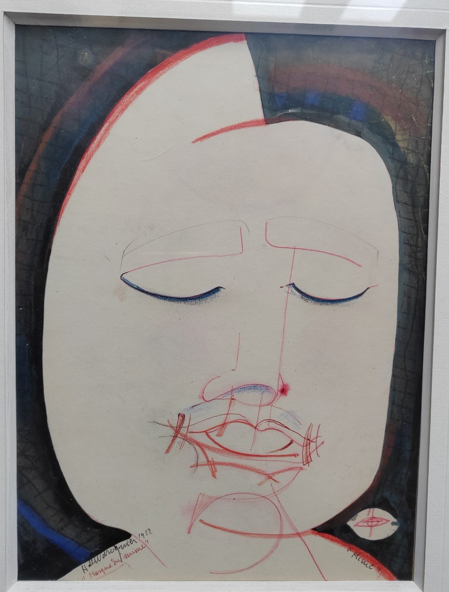 Henry De Waroquier (1981-1970) masque du mime 1932-photo-2