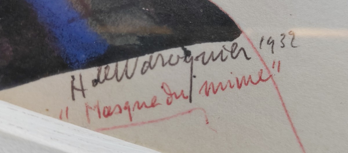 Henry De Waroquier (1981-1970) masque du mime 1932-photo-3