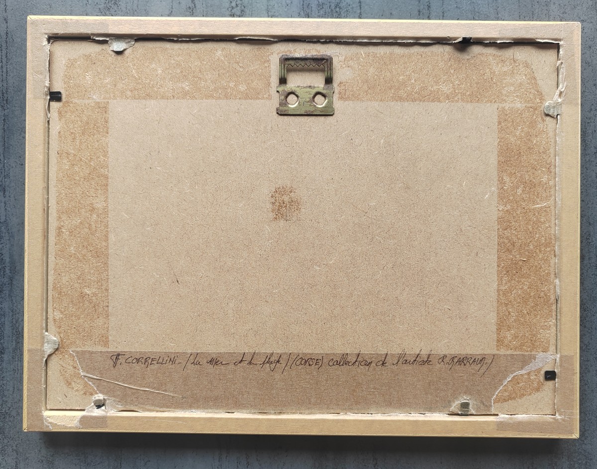 François Corbellini (1863-1943) View Of Corsica-photo-4