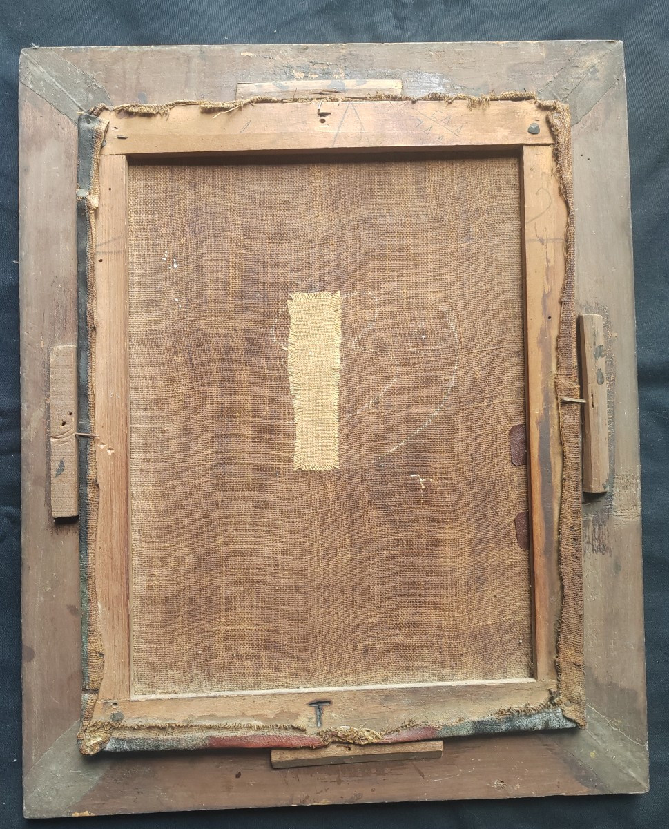 Virgin Mary Louis XIV Period Lily Frame-photo-1