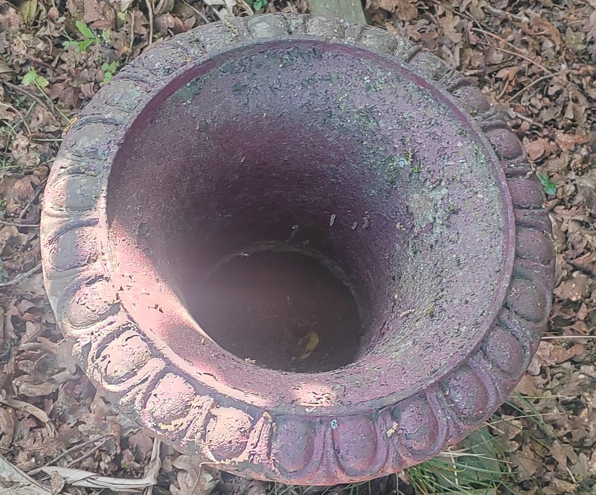 4 Vases medicis en fonte Hauteur 60 cm -photo-3