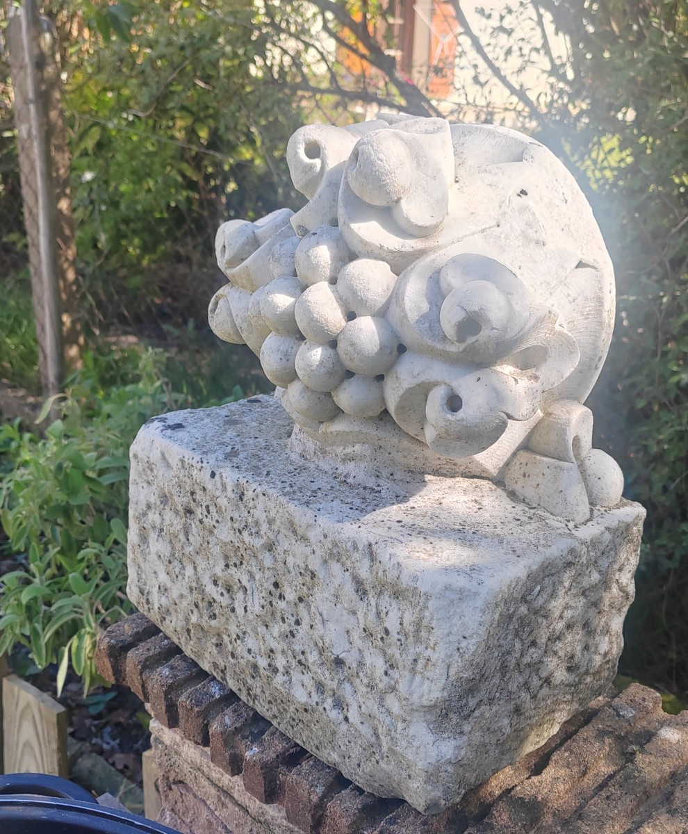 Paire serre Livres gothique en marbre -photo-2