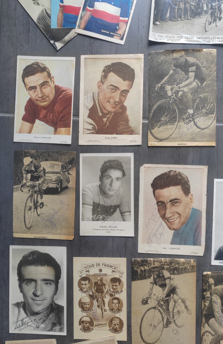 Lot autographes cartes postales tour de France cyclisme les géants de la route -photo-2