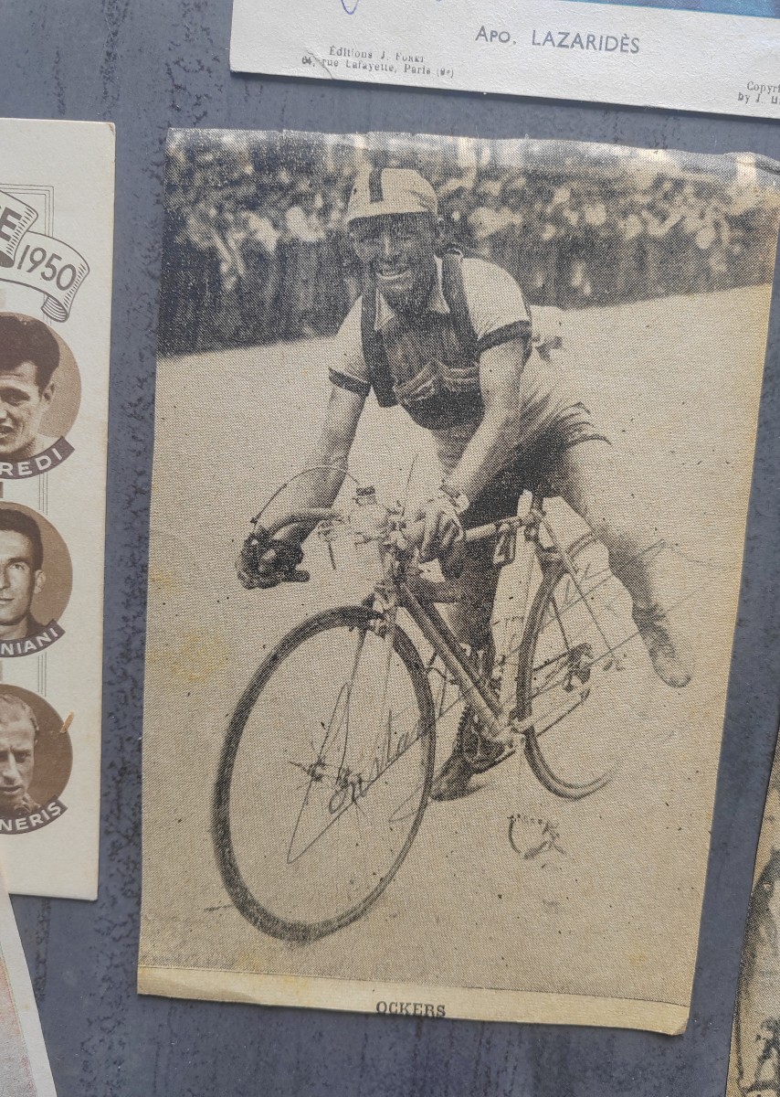 Lot autographes cartes postales tour de France cyclisme les géants de la route -photo-2