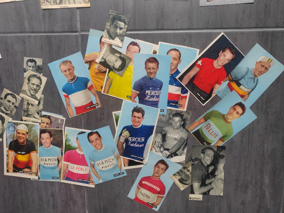 Lot autographes cartes postales tour de France cyclisme les géants de la route -photo-7