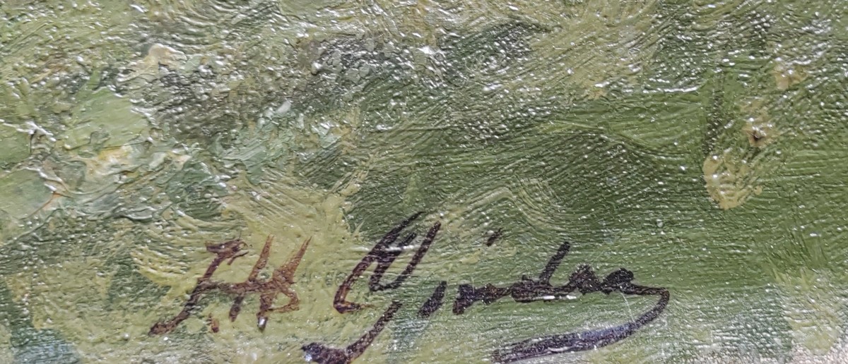 Joseph Gindra (1862-1938) Liège Dordrecht grand tableau -photo-2