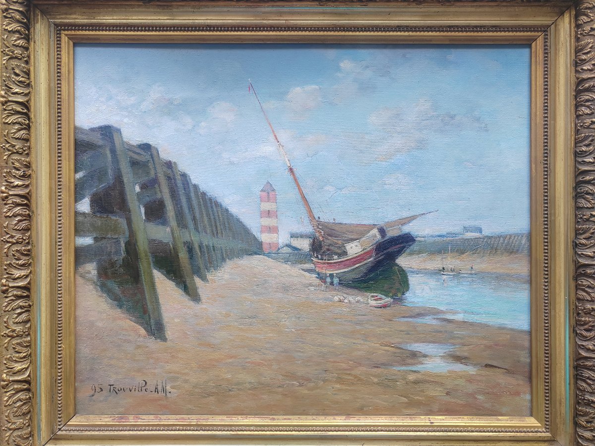 Albert Matignon (attribué à) Trouville Deauville 1895-photo-2