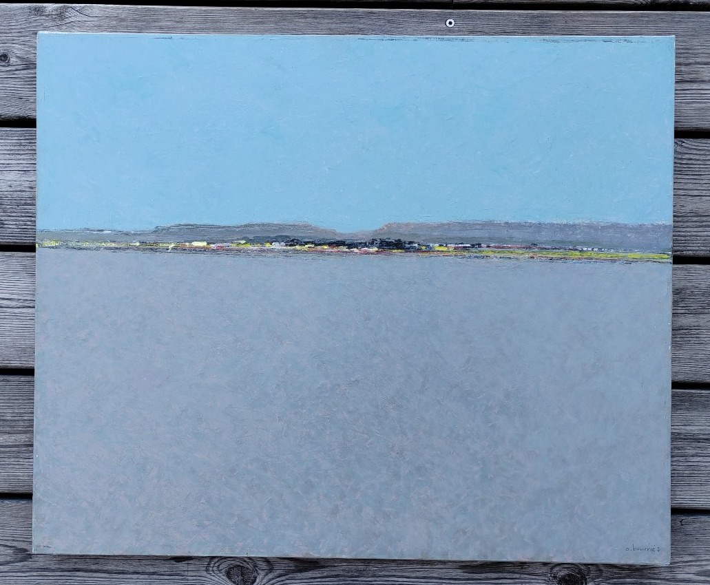 André Bourrié 60x73 la rive aux arbres noirs-photo-4