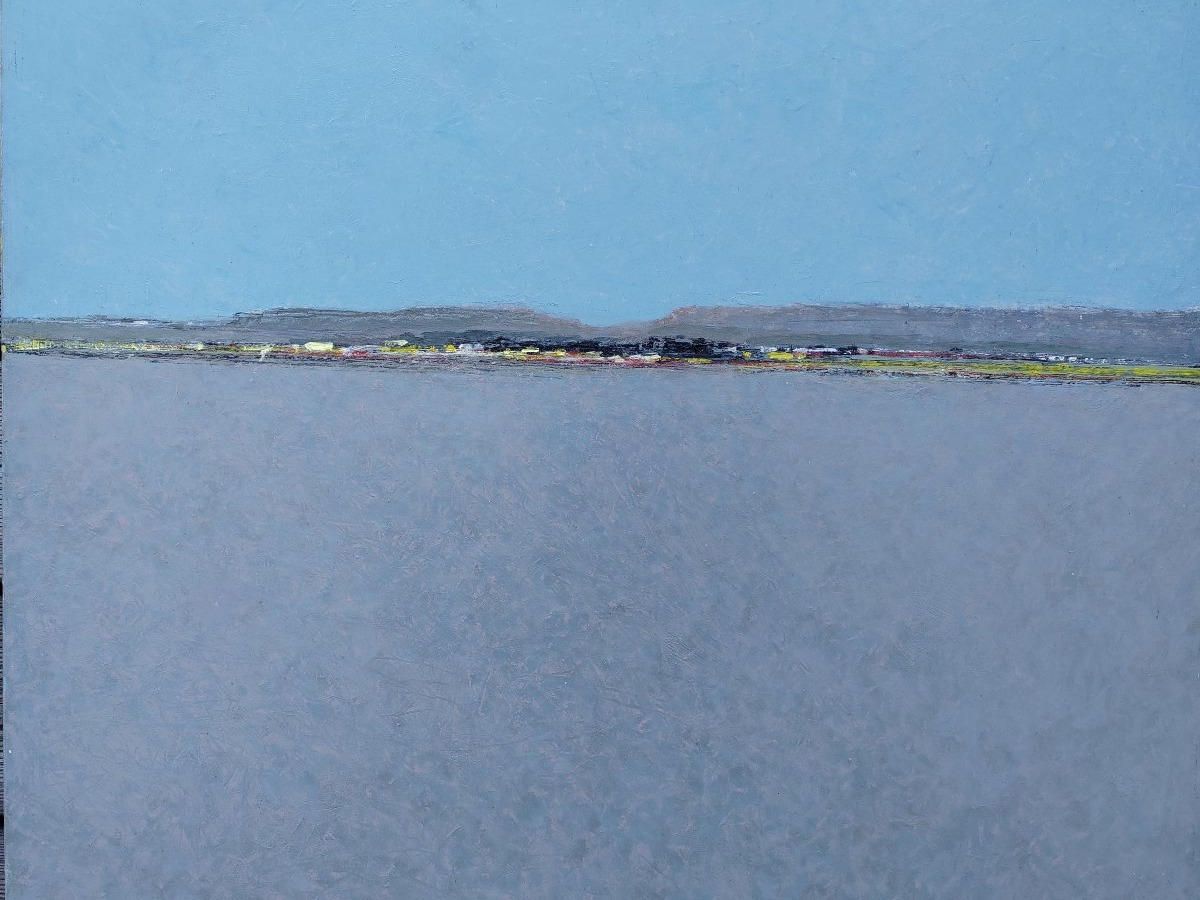 André Bourrié 60x73 la rive aux arbres noirs-photo-1