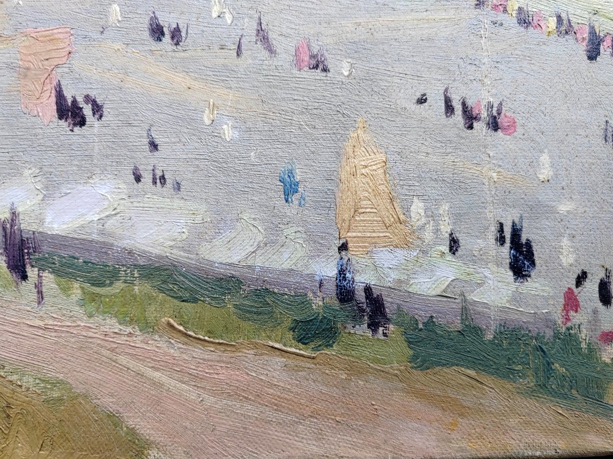 Fécamp Les Petites Dalles André Duteurtre scène plage grand tableau-photo-3