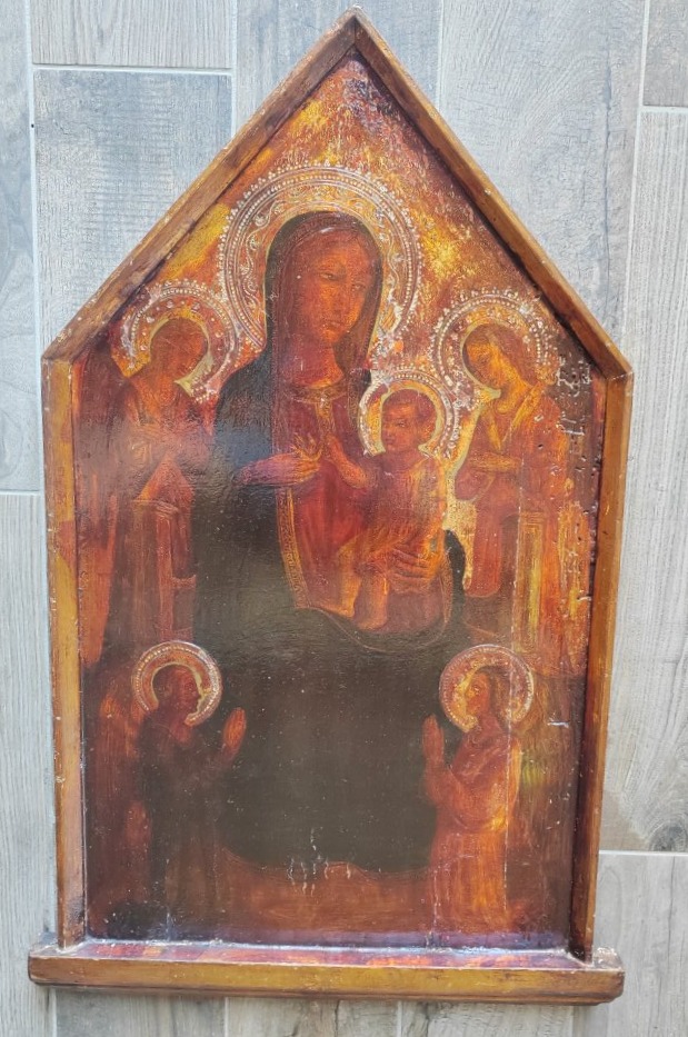 Large 19th-century Nativity Scene In The Quattrocento Style -photo-4