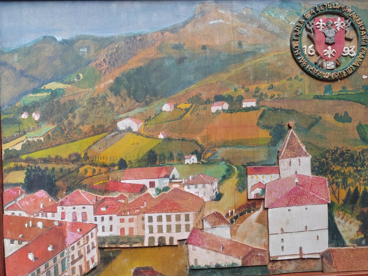 Sare au Pays Basque travail basque grand tableau-photo-2