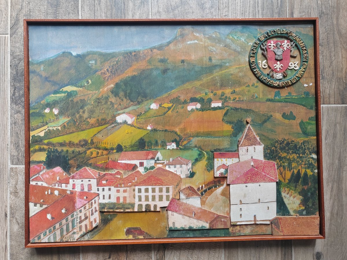 Sare au Pays Basque travail basque grand tableau-photo-7