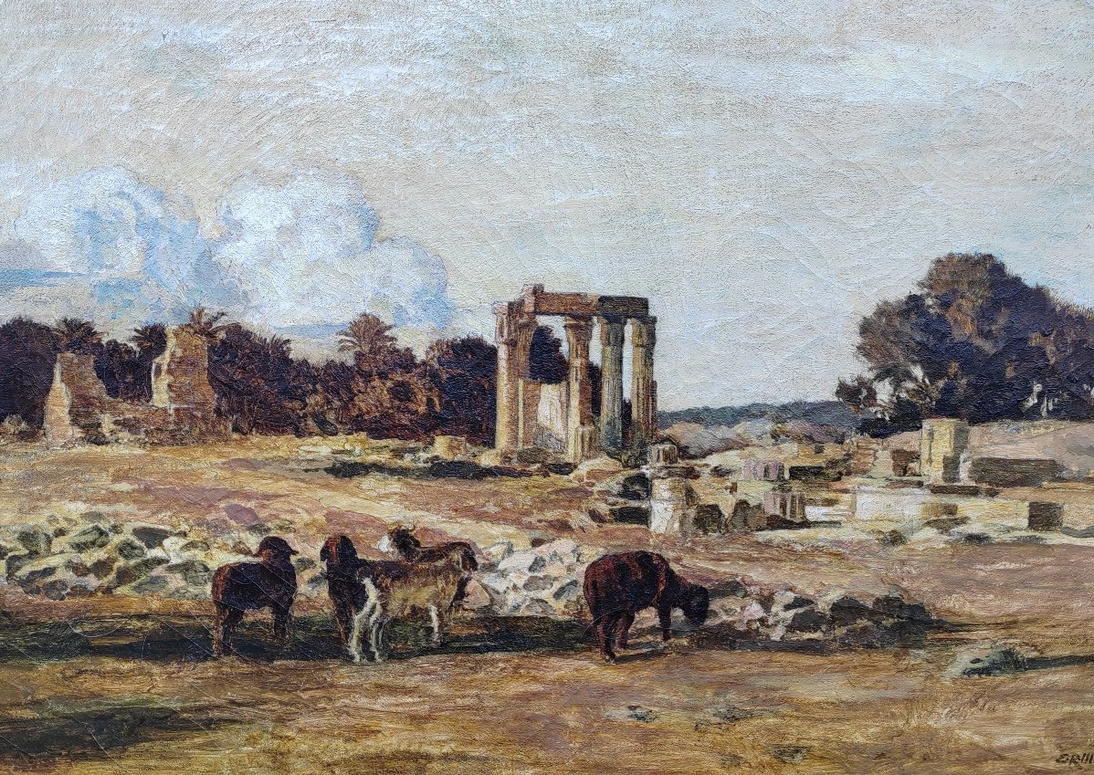 Emile René Menard (1861–1930) Egypt: The Ruins -photo-5